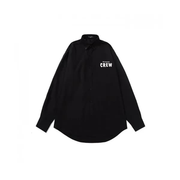 Balenciaga Mens Logo Cotton Tshirts Black - 발렌시아가… - 1