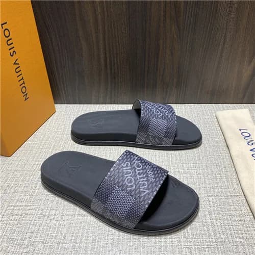 Louis Vuitton 2021 Men's Leather Slipper,LOUS2… - 1