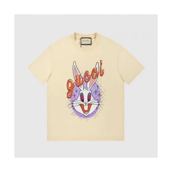 Gucci Mm/Wm Logo Short Sleeved Tshirts Ivory - 구찌… - 1