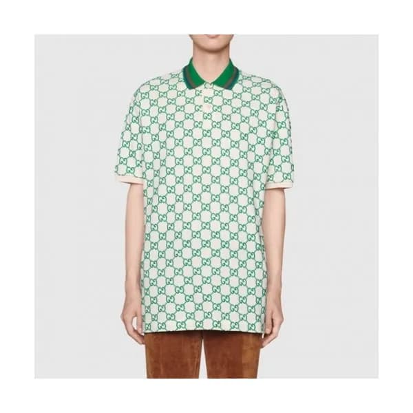 Gucci Mm/Wm Logo Short Sleeved Tshirts Green - 구찌… - 1