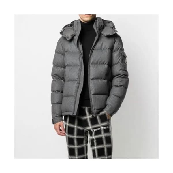 Moncler Mm/Wm Patch Logo Modern Down Padding Gray… - 1