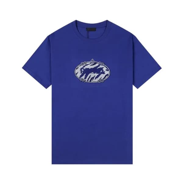 프라다 남/여 크루넥 블루 반팔티 - Unisex Blue Tshirts - Pra0259… - 1