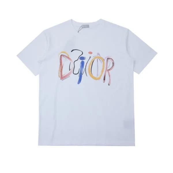 디올 남성 크루넥 화이트 반팔티 - Mens White Tshirts - dio01738x - 1