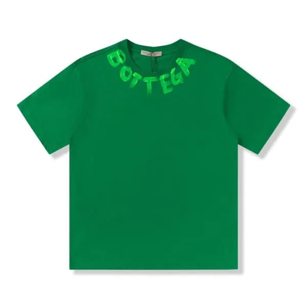 보테가 남성 크루넥 그린 반팔티 - Mens Green Tshirts - bot0307x - 1