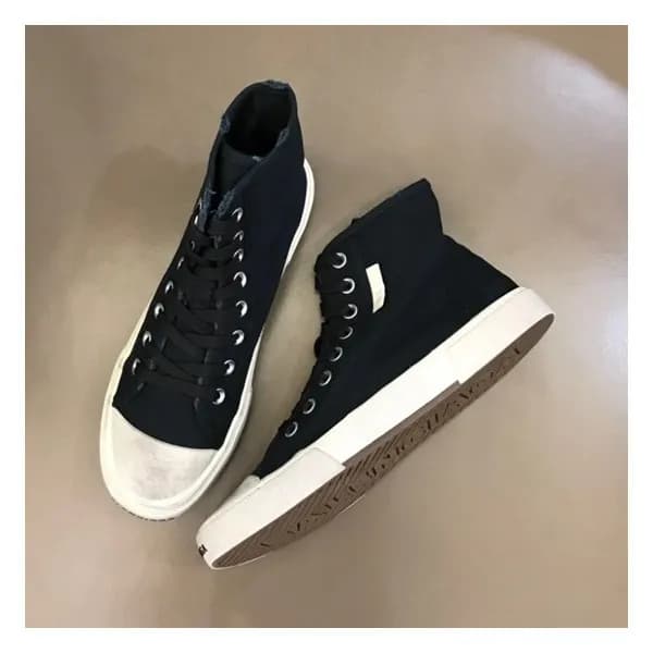 발렌시아가 남/녀 클래식 블랙 하이탑 스니커즈 - Unisex Black Sneakers … - 1