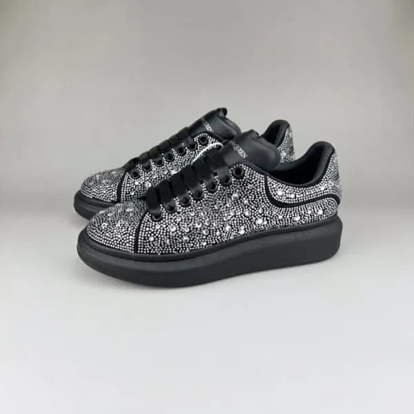 알렉산더맥퀸 남/녀 블랙탭 스니커즈 - Unisex Black Sneakers - alx0… - 1