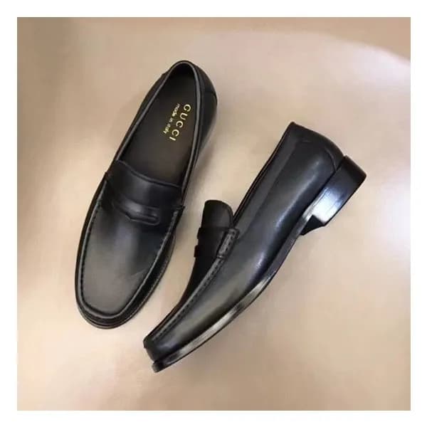 구찌 남성 히든 블랙 로퍼 - Mens Black Loafer - guc05086x - 1