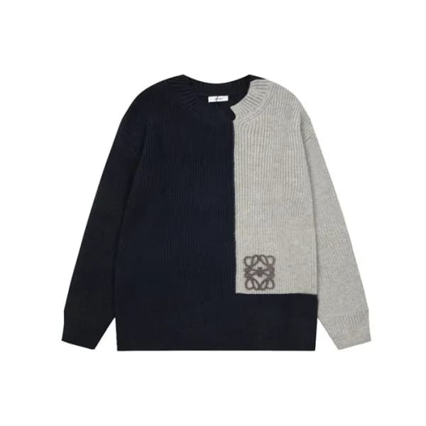 로에베 남성 블랙 크루넥 스웨터 - Loewe Mens Black Sweaters - lo… - 1