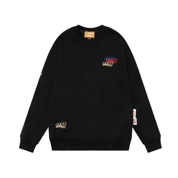 구찌 남성 캐쥬얼 블랙 맨투맨 - Gucci Mens Black Tshirts - Gu53… - 1