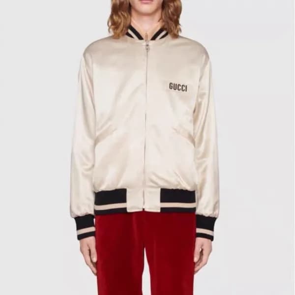 구찌 남성 캐쥬얼 화이트 양면 자켓 - Gucci Mens White Jackets - g… - 1
