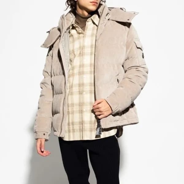 몽클레어 남성 베이지 구스다운 패딩 - Moncler Mens Beige Padding -… - 1