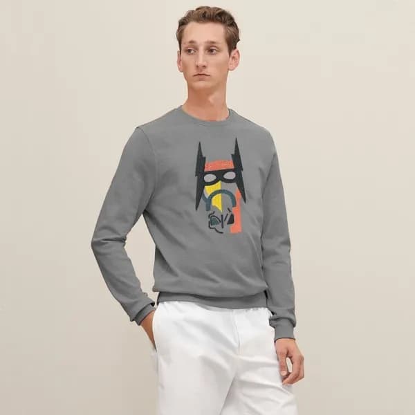 에르메스 남성 모던 그레이 맨투맨 - Hermes Mens Gray Tshirts - he… - 1