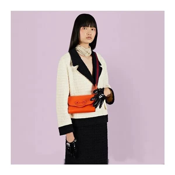 구찌 여성 오렌지 미니 홀스빗 폰백 - Gucci Womens Orange Phone Ba… - 1