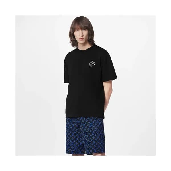 루이비통 남성 블루 반바지 - Louis vuitton Mens Blue Half-pant… - 1