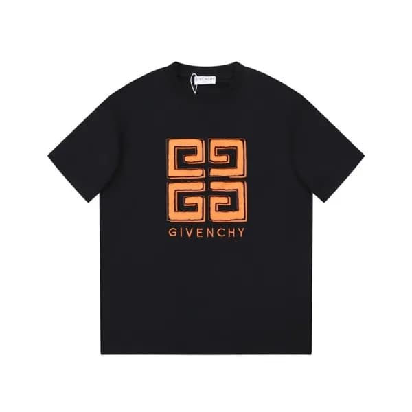 지방시 남성 크루넥 블랙 반팔티 - Givenchy Mens Black Short Slee… - 1