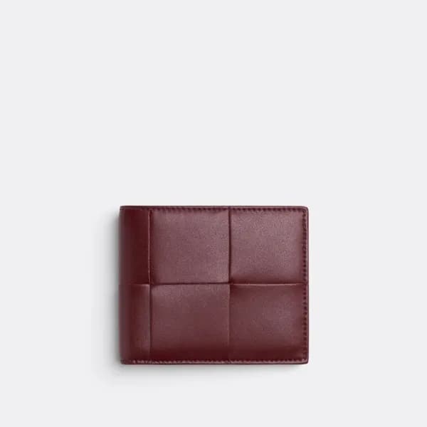 보테가베네타 남성 버건디 반지갑 - Bottega Veneta Mens Burgundy H… - 1