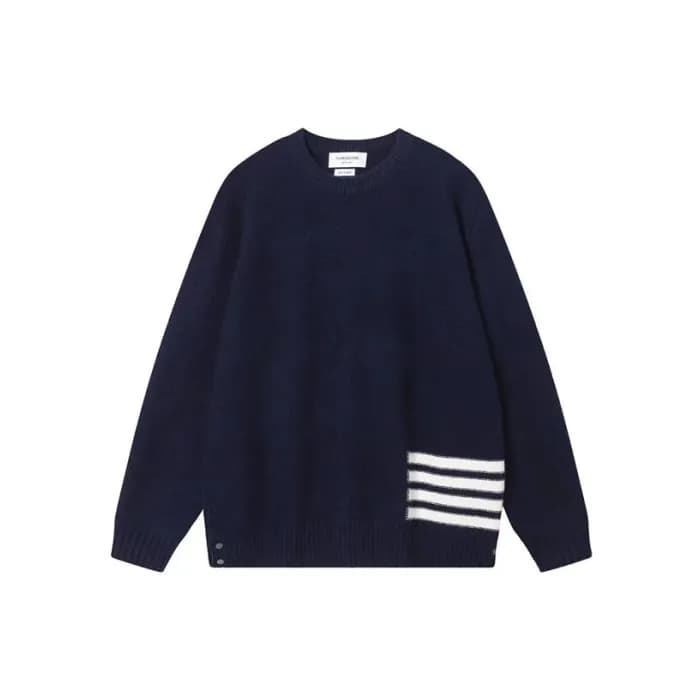 톰브라운 남성 네이비 스웨터- Thom Browne Mens Navy Sweaters- t… - 1
