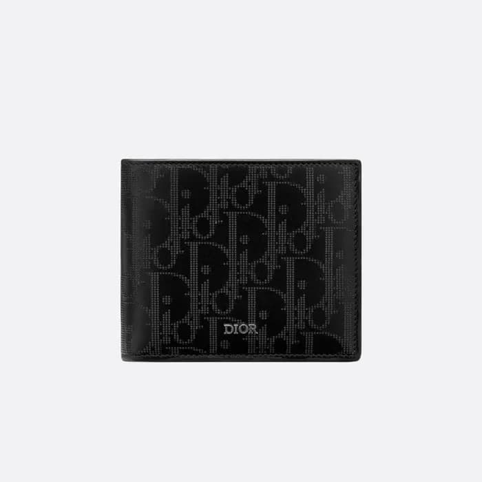 디올 남성 블랙 반지갑 - Dior Mens Black Half Wallets - di81… - 1