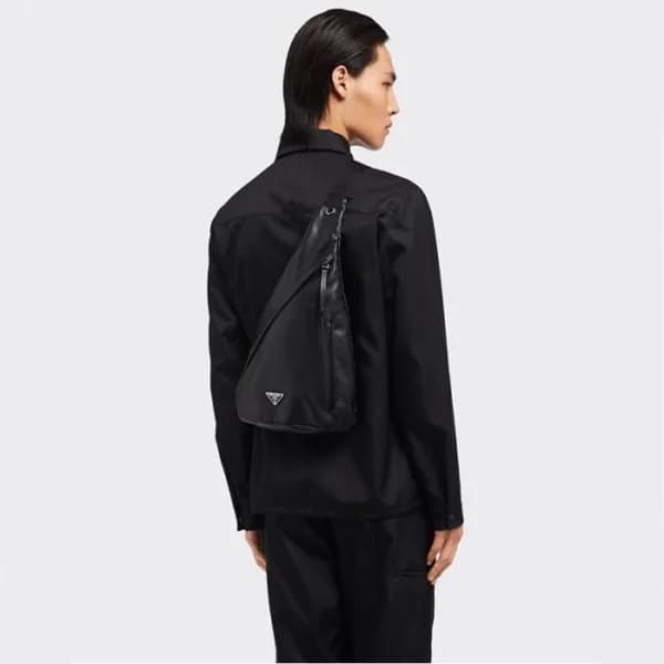 프라다 남/녀 블랙 슬링백 - Prada Unisex Black Slingbag - prb… - 1