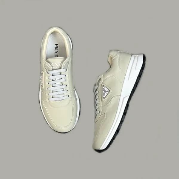 프라다 남성 베이지 스니커즈 - Prada Mens Beige Sneakers - prs7… - 1