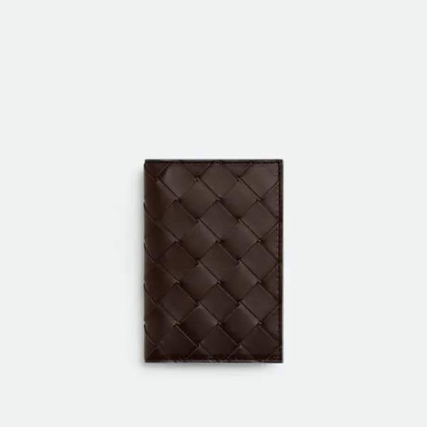 보테가베네타 남성 초코 반지갑 - Bottega Veneta Mens Half Wallet… - 1
