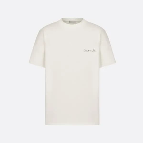 디올 남성 화이트 반팔 티셔츠 - Dior Mens White Tshirts - dic97… - 1