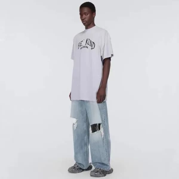 발렌시아가 남성 블루 청바지 - Balenciaga Mens Blue Jeans - bac… - 1