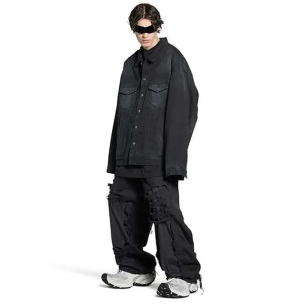 발렌시아가 남성 블랙 자켓 - Balenciaga Mens Black Jackets - b… - 1