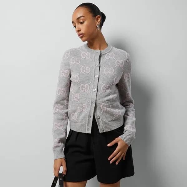 구찌 여성 브이넥 가디건 - Gucci Womens V-neck Cardigan - guc… - 1