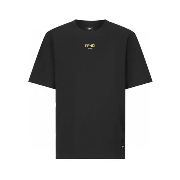 펜디 남성 라운드 반팔 티셔츠 - Fendi Mens Round Tshirt - fec49… - 1