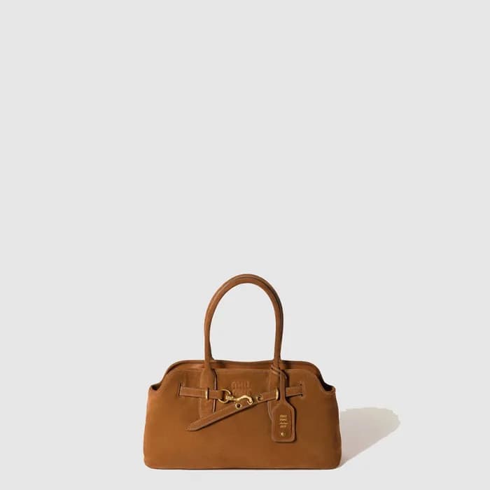 미우미우 여성 스웨이드 아방뛰르 백 - Miumiu Womens Suede Avanture… - 1