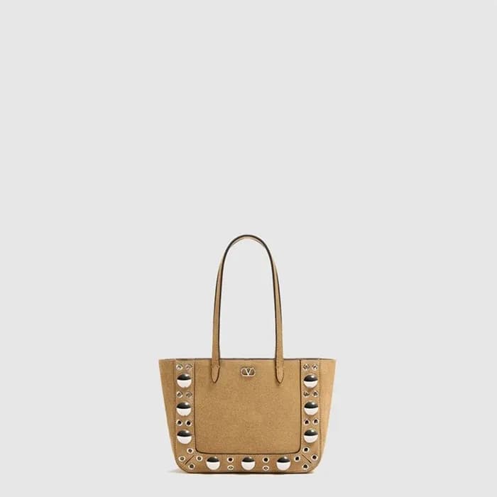 발렌티노 여성 가라바니 넬코트 스웨이드 미니 쇼퍼 백 - Valentino Womens G… - 1