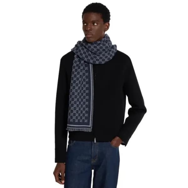 구찌 남/녀 양면 머플러 - Gucci Unisex Reversible Muffler - … - 1