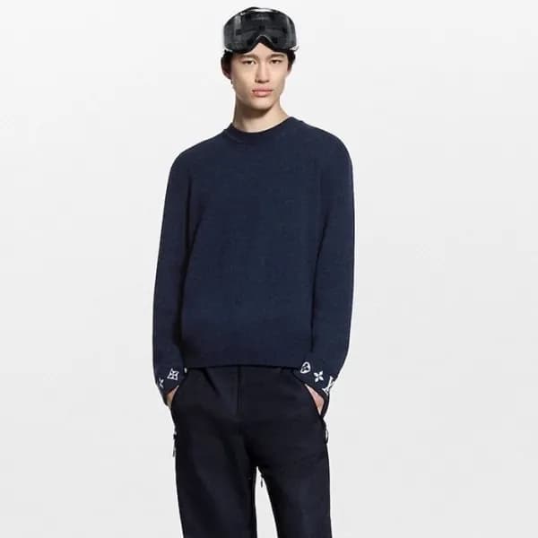 루이비통 남성 라운드 스웨터 - Louis vuitton Mens Round Sweater… - 1