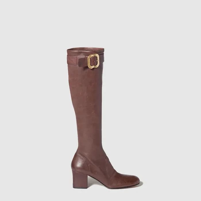 미우미우 여성 버클 가죽 부츠 - Miumiu Womens Buckle Leather B… - 1