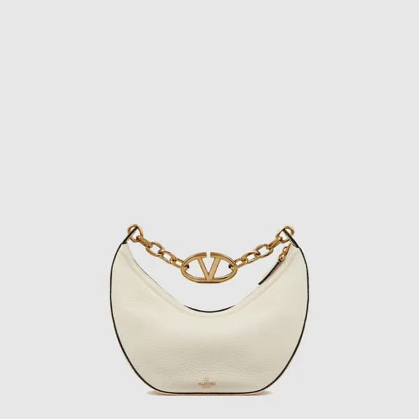 발렌티노 여성 브이로고 문 스몰 체인 호보 백 - Valentino Womens V-Log… - 1