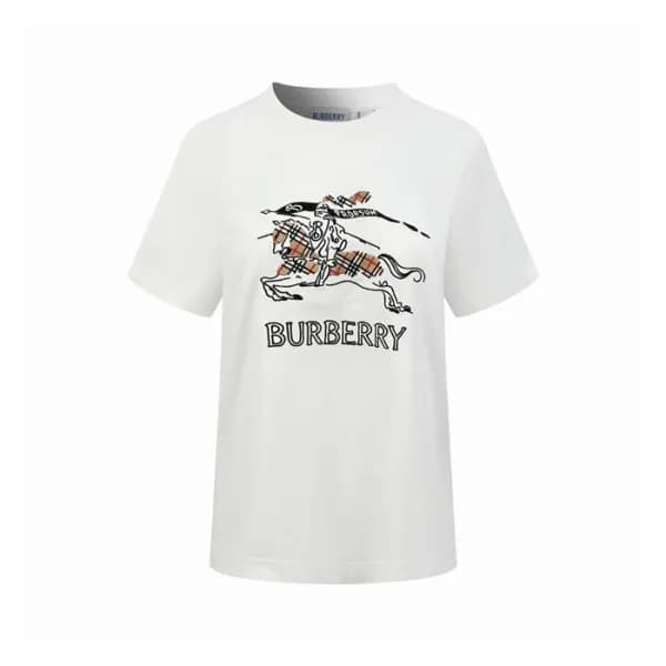 버버리 여성 반팔 티셔츠 - Burberry Womens Round Tshirt - buc… - 1