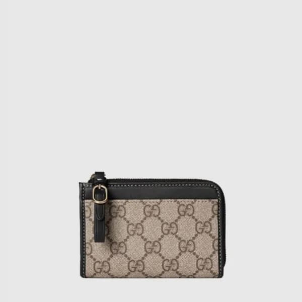 구찌 여성 GG 엠블럼 지퍼 카드 케이스 - Gucci Womens GG Emblem Zi… - 1