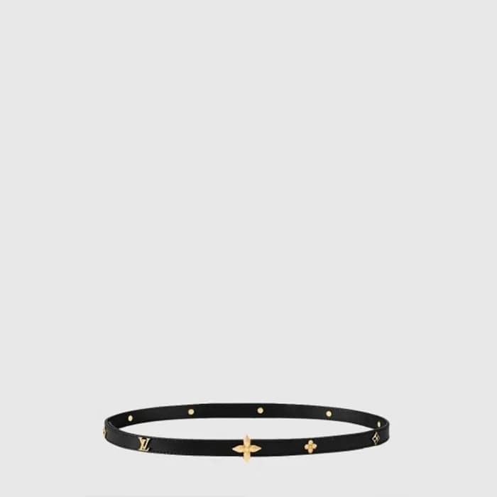 루이비통 여성 미니 플라워그램 스터드 벨트 - Louis vuitton Womens Mini Flowergram Stud Belt - bel686x