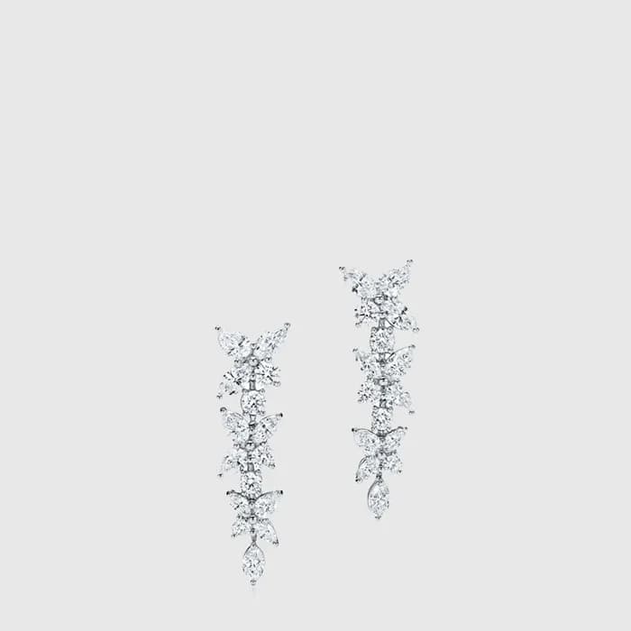 티파니 여성 믹스 클러스터 드롭 이어링 - Tiffany Womens Mixed Cluster Drop Earring - acc9259x - 1
