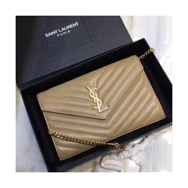 Saint Laurent Women Monogram Chain Shoulder Bag,22… - 1