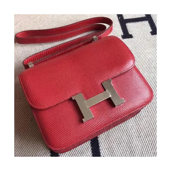 Hermes Constance Lizard Leather Shoulder Bag,24cm … - 1