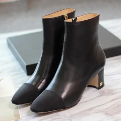 Chanel 2018 Ladies Leather Ankle Boots - 샤넬 여성 신상 …