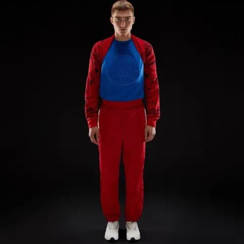 Mocler 2019 Mens Embroidery Logo Crew - neck Cotto… - 1