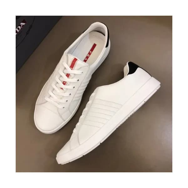 [베이직템]Prada 2019 Mens Business Logo Leather Sneake… - 1