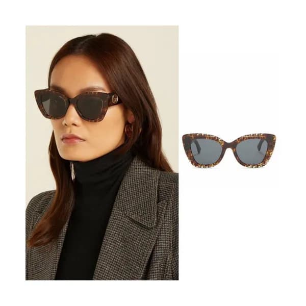 Fendi 2019 Mm/Wm Metal Logo Modern Acrylic Frame S… - 1
