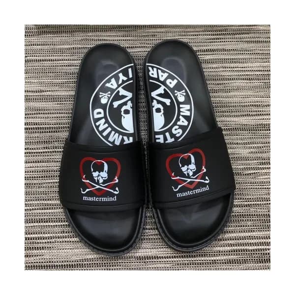 Mastermind 2019 Mens Skull Logo Leather Slipper - … - 1