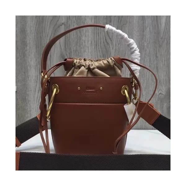 Chole 2019 Roy Leather Bucket Tote Shoulder Bag, 2… - 1