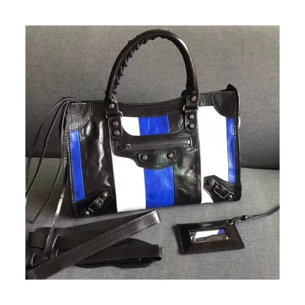 Balenciaga 2019 Bazar City Leather Tote Shoulder B… - 1