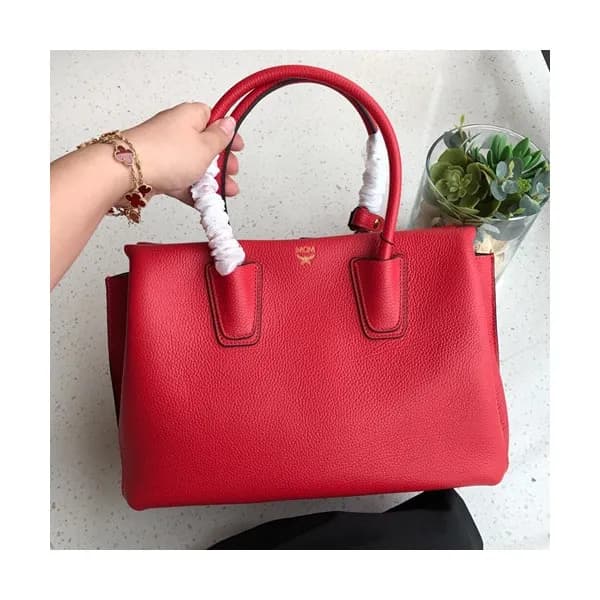 MCM 2019 Milla Leather Tote Shoulder Bag,31cm - 엠씨… - 1